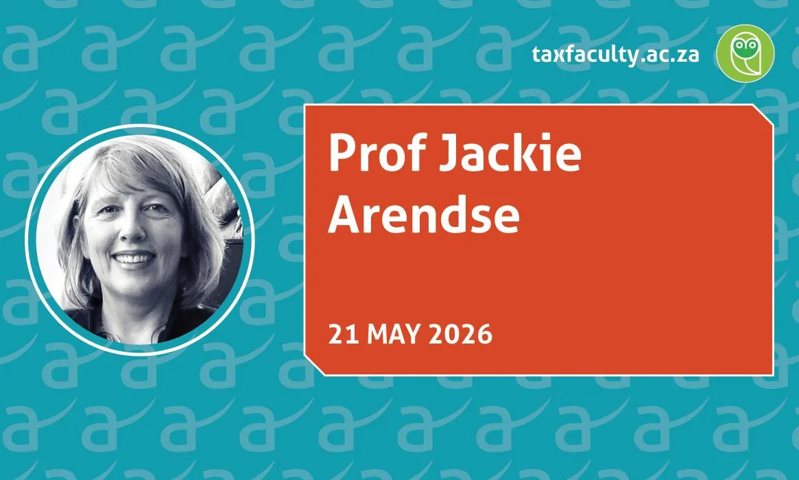 Monthly SARS Update with Prof Jackie Arendse - May 2026