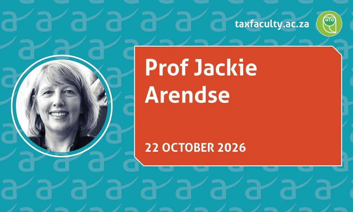 Monthly SARS Update with Prof Jackie Arendse - October 2026